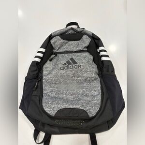 Adidas Black and Heather Gray Backpack